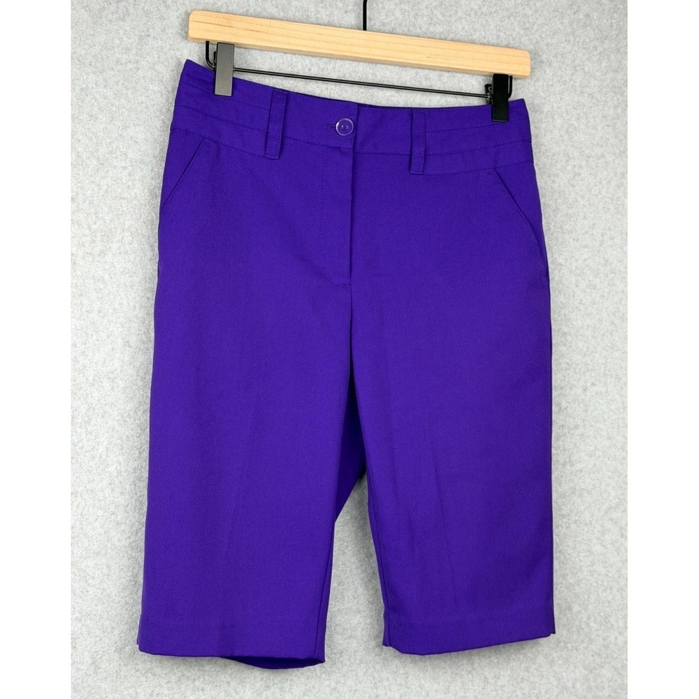 EP Pro Women's Purple Golf Bermuda Shorts Size 2 Polyester